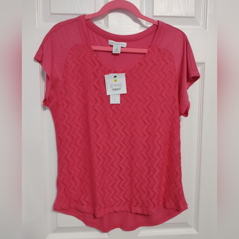 Firm Final Price!*Sleeveless Knit/Lace Top(M)